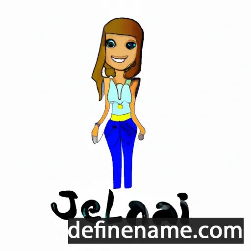 cartoon of the name Jeanelia