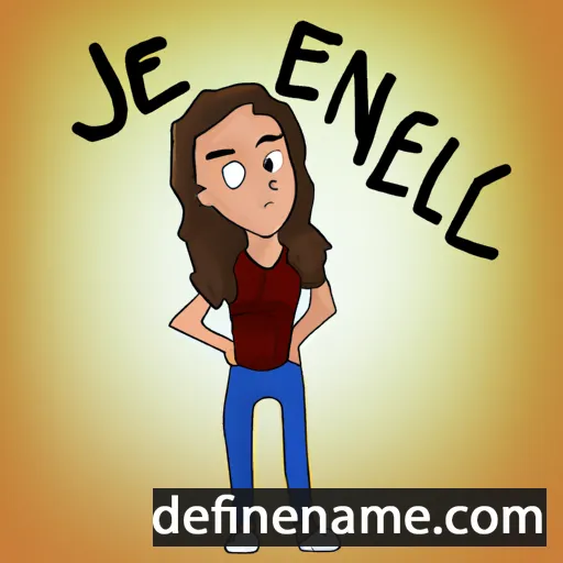 cartoon of the name Jeanelle