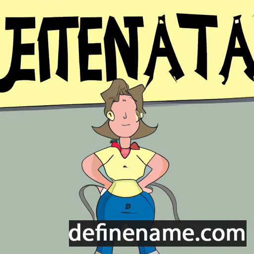 cartoon of the name Jeanetta