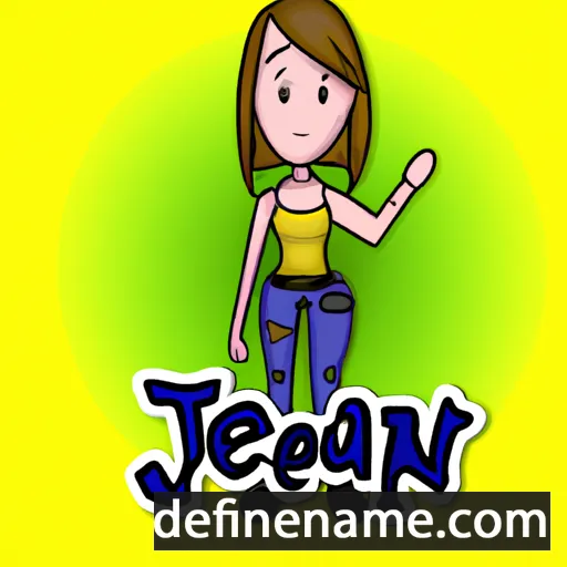 cartoon of the name Jeani