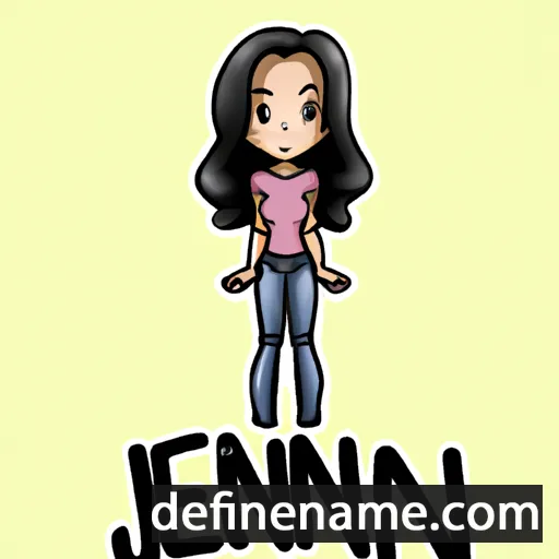 cartoon of the name Jeanina