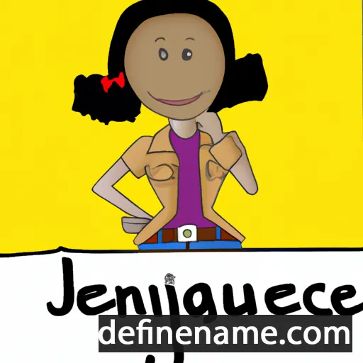 cartoon of the name Jeanique