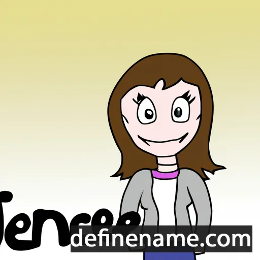 cartoon of the name Jeannace