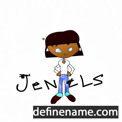 cartoon of the name Jeannelis