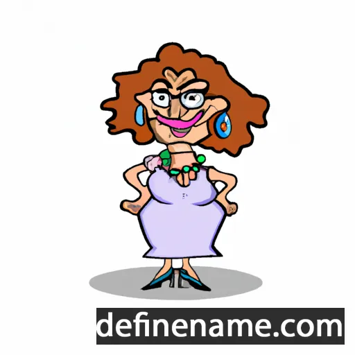 cartoon of the name Jeannetounette