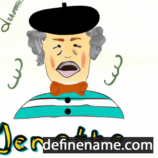 cartoon of the name Jeannotte