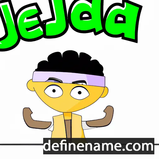 cartoon of the name Jedaiah