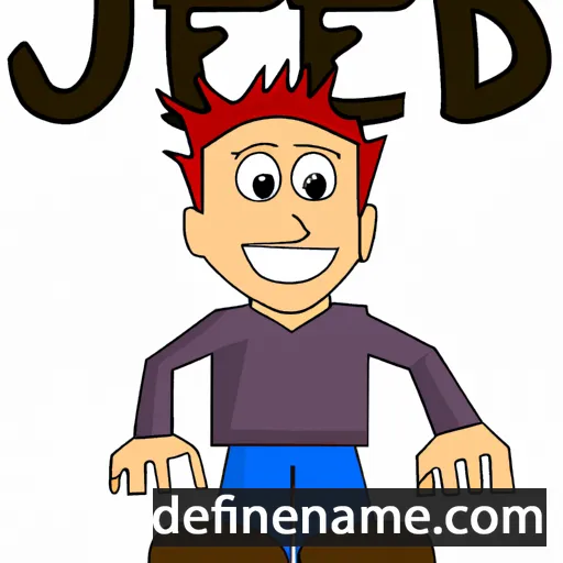 cartoon of the name Jedd