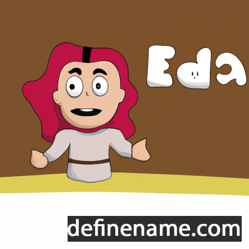 cartoon of the name Jedda