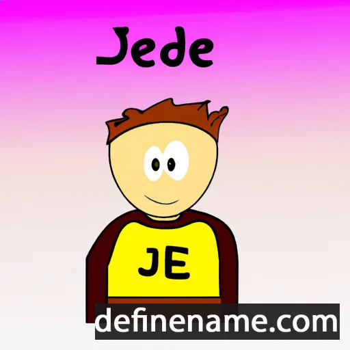 cartoon of the name Jeddie