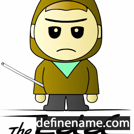 cartoon of the name Jedi'a-el