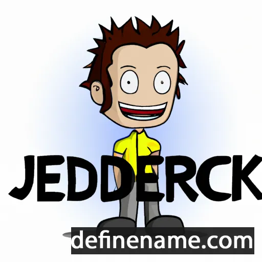 cartoon of the name Jedrick