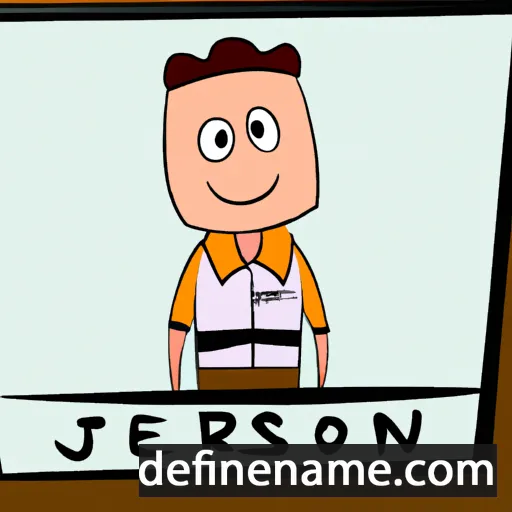 cartoon of the name Jefersom