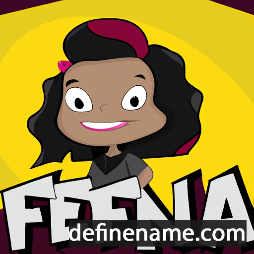 cartoon of the name Jefina