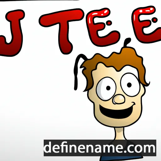 cartoon of the name Jefte