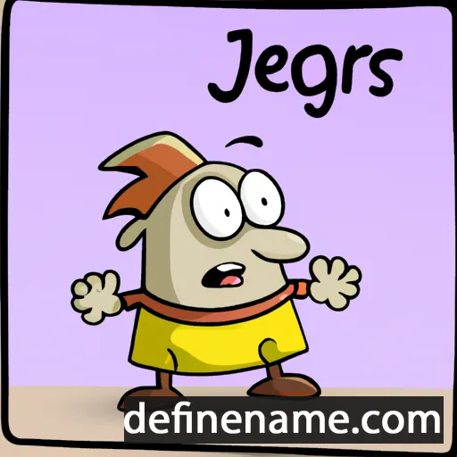 cartoon of the name Jegors