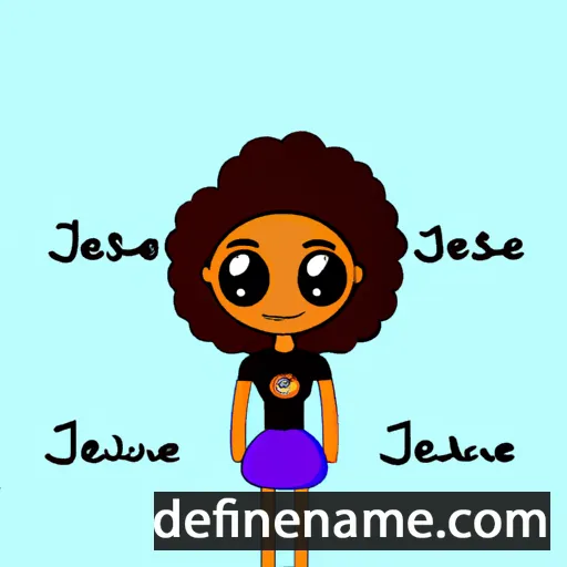 cartoon of the name Jeisiane