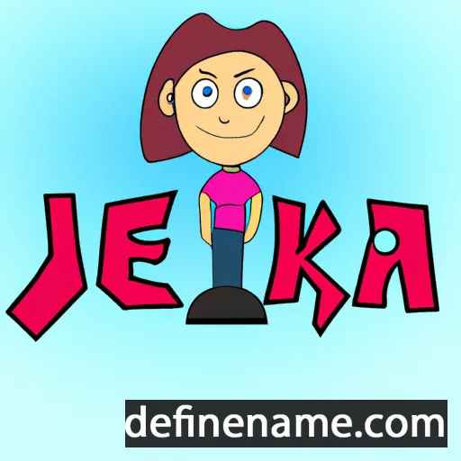 cartoon of the name Jeka