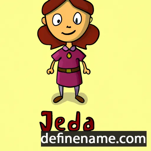 cartoon of the name Jelda