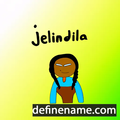 cartoon of the name Jelinda