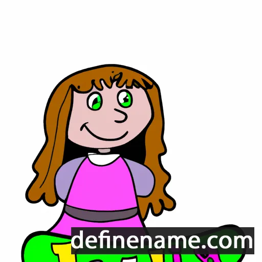 cartoon of the name Jelissa