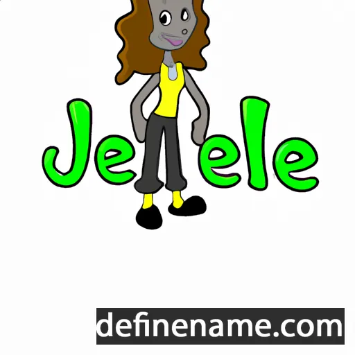 cartoon of the name Jemele