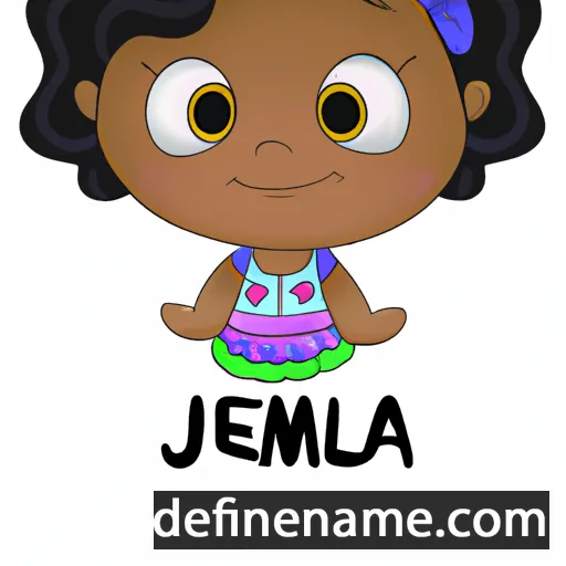 cartoon of the name Jemila