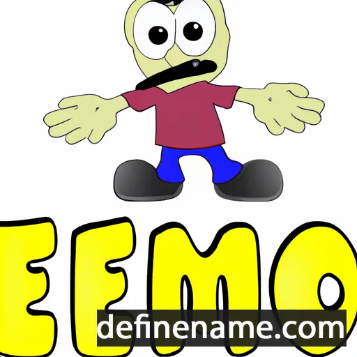 cartoon of the name Jemo