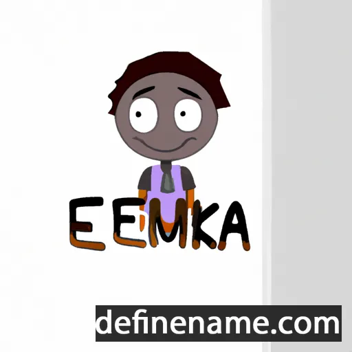 cartoon of the name Jemuka