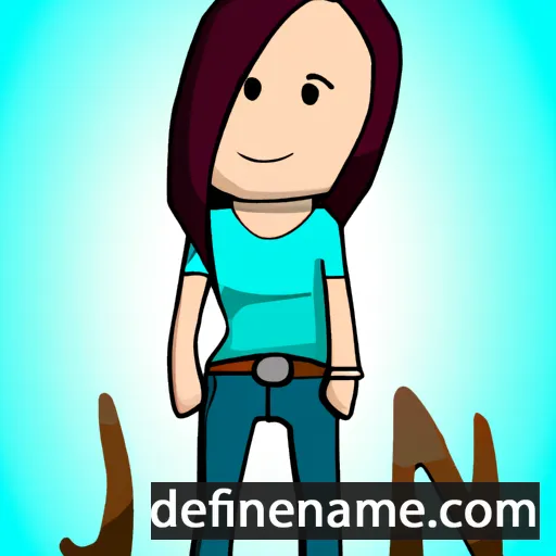 cartoon of the name Jen