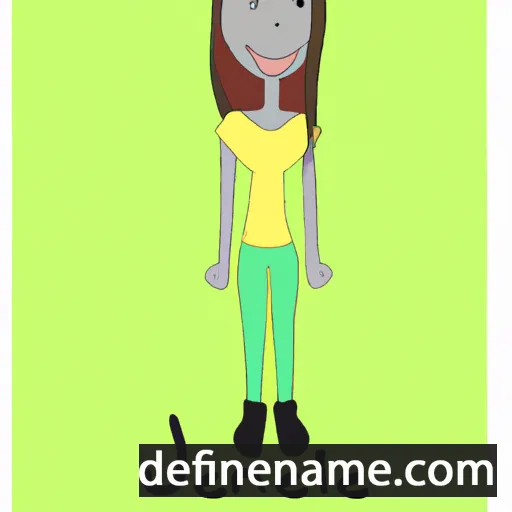 cartoon of the name Jenalle