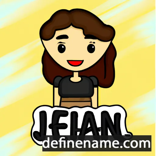 cartoon of the name Jenan