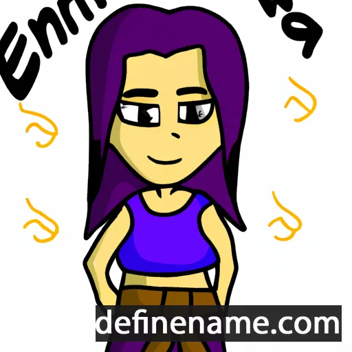 cartoon of the name Jenara