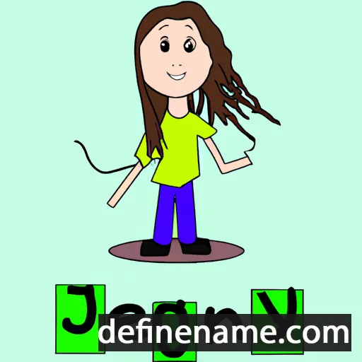 cartoon of the name Jencyn