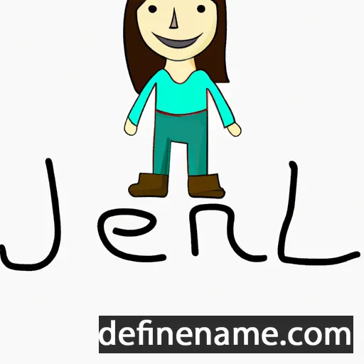 cartoon of the name Jenel