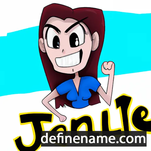 cartoon of the name Jenele