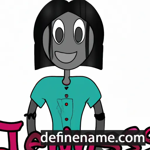 cartoon of the name Jenesis