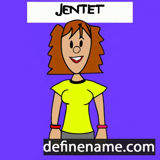 cartoon of the name Jenette