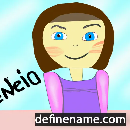 cartoon of the name Jenica