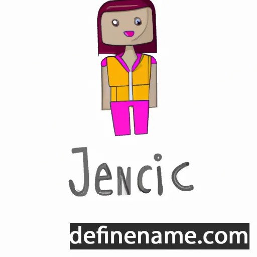 cartoon of the name Jenice