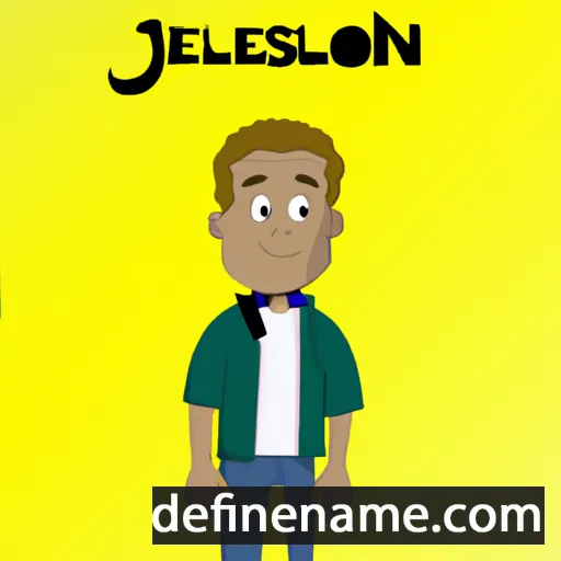 cartoon of the name Jenilson