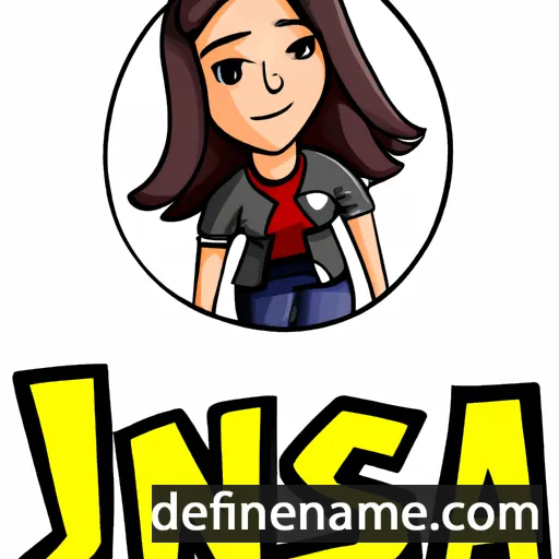 cartoon of the name Jenisa