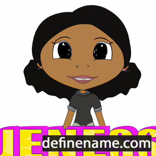 cartoon of the name Jenise