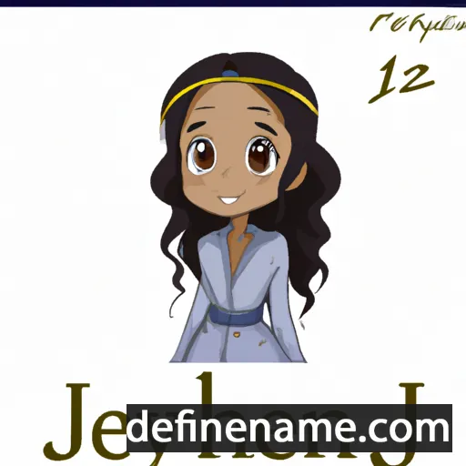 cartoon of the name Jeniyah