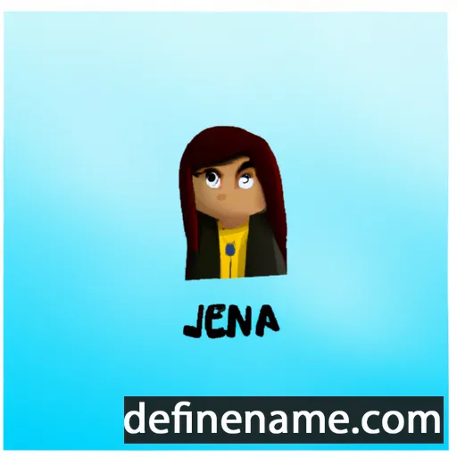 cartoon of the name Jenla