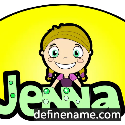 cartoon of the name Jenna