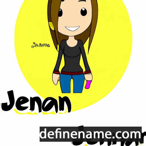 cartoon of the name Jennah