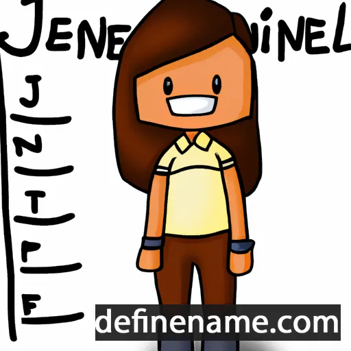 cartoon of the name Jennaline