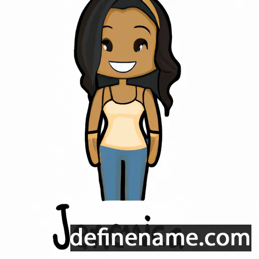 cartoon of the name Jennavecia