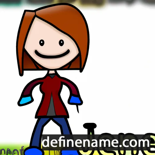 cartoon of the name Jenne